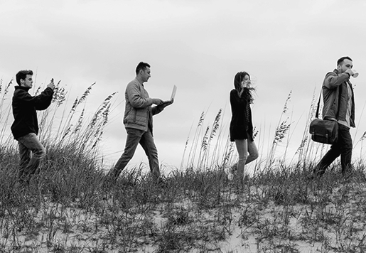 The Bryant Digital team on the Virginia Beach shoreline